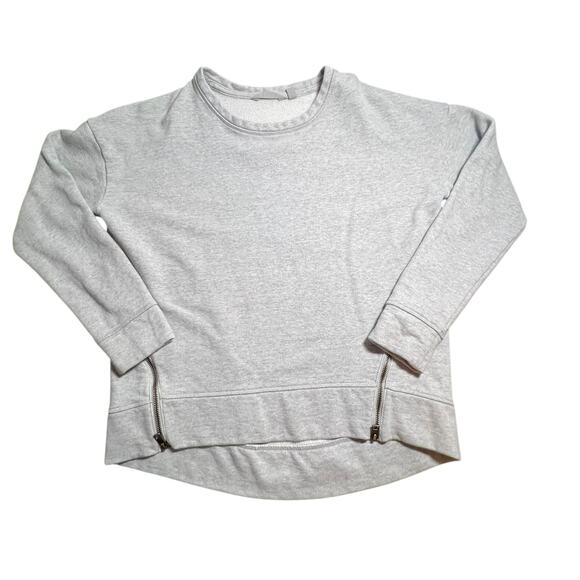 SOLD Athleta Cityscape Sweatshirt Zip Side Details Heathered Gray Size XS - Picture 5 of 8